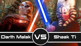 Versus Series Darth Malak Vs Shaak Ti