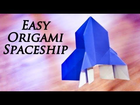 How to make an Easy Origami Spaceship - YouTube