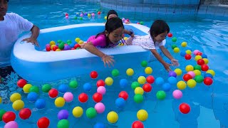 Keysha Mengisi Kolam Renang Penuh Balon Warna Warni The Ball Pit Show In Swimming Pool