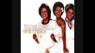 FIRTS CHOISE- ''It's Not Over''
