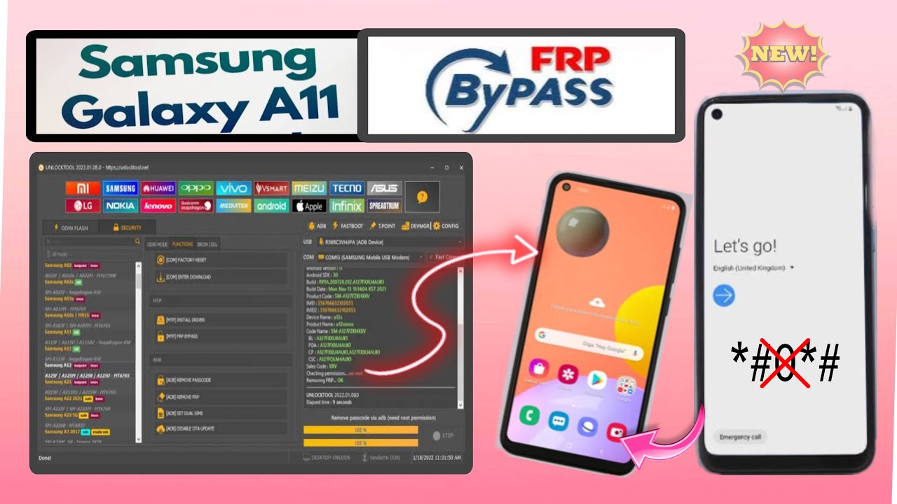 Samsung A11 FRP Bypass – Unlock Tool Tested Samsung A11 FRP Bypass – Unlock Tool Tested