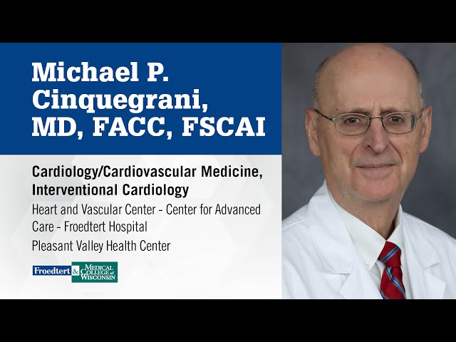 Watch Dr. Michael Cinquegrani, interventional cardiologist on YouTube.