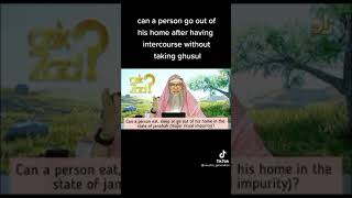 Going Out After Without Ghusul
