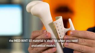 Pure White High Temp Medical Parts Figure 4™ MED WHT 10 3D Printing Material