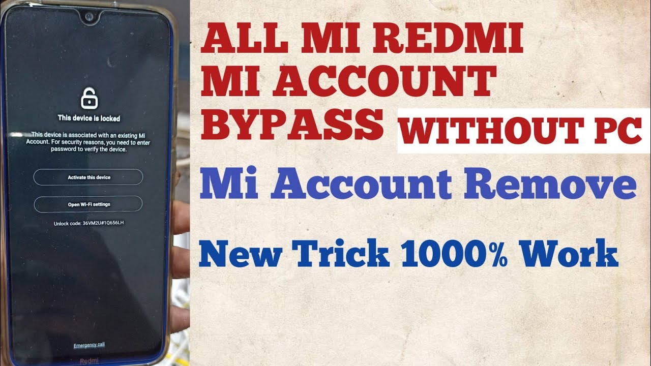 Bypass MI Account Without PC New Trick | How to Remove Bypass MI Account Without PC New Trick | How to Remove