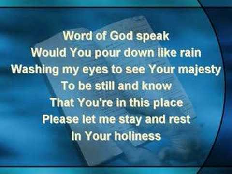 Word of God Speak (worship video w/ lyrics) - YouTube