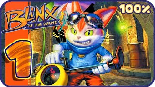 Blinx The Time Sweeper Walkthrough Part 1 Xbox 100% Time Square