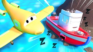 Grúa para niños - Tom la Grúa ayuda a Bobby el Bote - Tom la grúa en Auto City