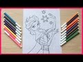 Đồ chơi trẻ em TÔ MÀU ELSA NỮ HOÀNG BĂNG GIÁ, HỌC TÔ MÀU - Color Painting, Learn Color (Chim Xinh)