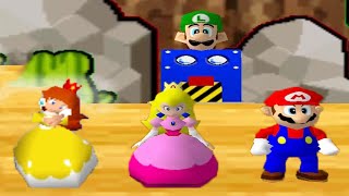 Mario Party 3 Minigames - Mario vs Luigi vs Daisy vs Peach (Master Cpu)