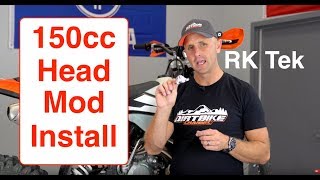 How To Install The Rk Tek Head On 2017 Ktm 150 Xc-W