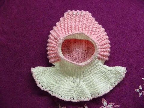 Вязание спицами шапочки-шлема Вязание спицами шапочки-шлема