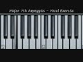 Major 7th Arpeggios - Vocal Warm Up Internalisation Exercise