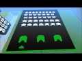 Minecraft Space Invaders done using stop motion