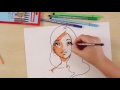 How to draw a manga character (STABILO Tutorials, intermediate)