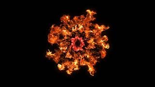 Fire flame shockwave VFX effect black screen