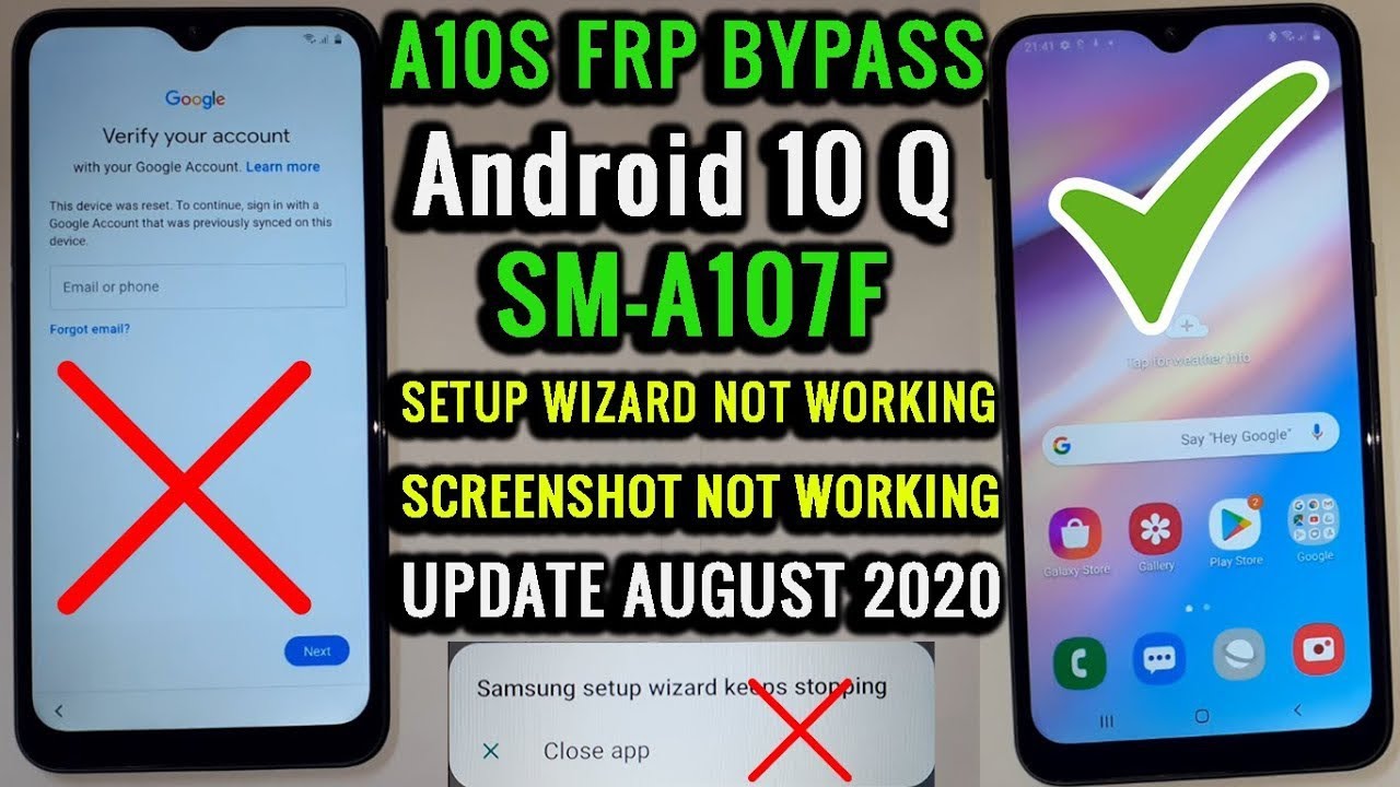 Samsung A10s Frp Bypass Android 10 Google Account Remove Samsung A10s Frp Bypass Android 10 Google Account Remove