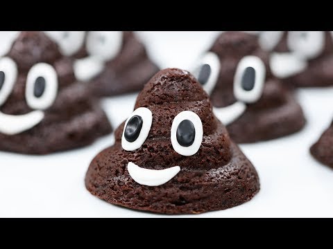 VIDEO : poo emoji brownies - nerdy nummies - today i made poo emoji brownies using the poo swirl silicone mold from my baking line! order my baking line: http://www. ...