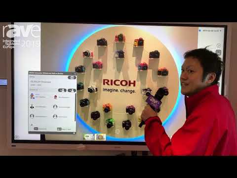 ISE 2019: Ricoh Demos 86″ Interactive Whiteboard with Office 365 Meeting Assistant