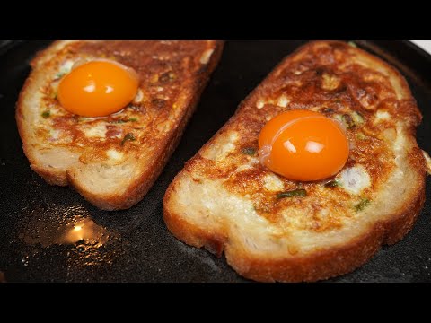 Neue Art Eier zum Frühstück zu machen. Leckere Ei-Sandwiches