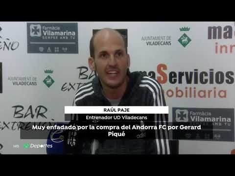 RAUL PAJE , ENTRENADOR DEL VILADECANS, RAJA DE GERARD PIQUร