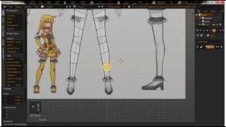 Timelapse - Blender 2.75: Modeling simple body (Anime style)