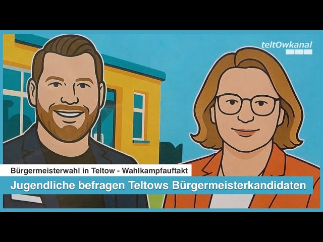 Wahlkampfauftakt in Teltow | Jugendliche befragen Bürgermeisterkandidaten
