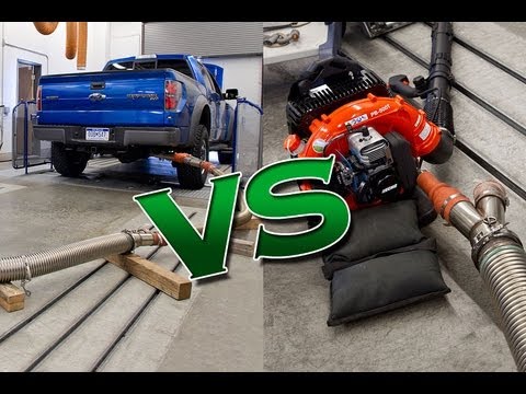 Emissions Test: Car vs. Truck vs. Leaf Blower