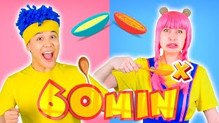 Eat Right with Spoon, Fork and Chopsticks! | Mega Compilation | D Billions Kids 