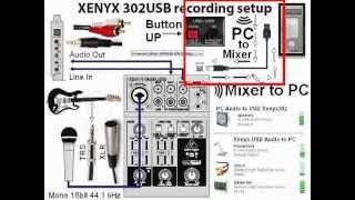 01. Behringer Xenyx302usb (USA) Setup USB and Record
