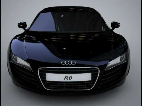 3ds max TEST AUDI R8 BLACK WITH VRAY WIP 