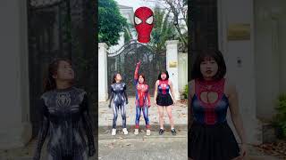 Random BLACK GIANT SuperHero Battle 🔥 #alphahero #spiderman #shorts