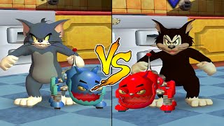 Tom And Jerry In War Of The Whiskers Hd Tom Vs Robot Cat Vs Butch Vs Robot Cat Master Difficulty
