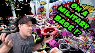 MILITARY BASE ARCADE! Destroying this arcade like its WWIII Epic Arcade Jackpots and Awesome Wins!