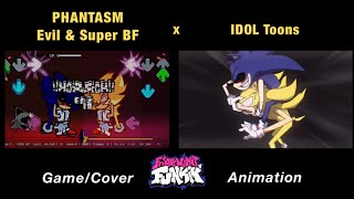 PHANTASM Sonic.EXE vs Evil / Super BF vs Fleetway Super Sonic | GAME x FNF Anima
