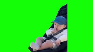 Green Screen Thinking Baby Meme