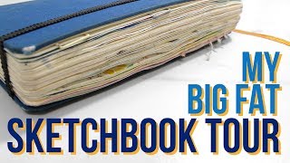 MY BIG FAT SKETCHBOOK TOUR | 2016 - 2017 Sketchbook & Art Journal!