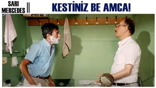 Sarı Mercedes Türk Filmi Bayram, Traş Olurken Yaralanıyor
