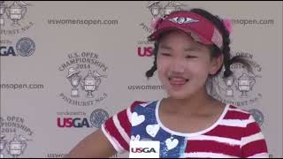 Lucy Li Eating Ice Cream 🍦 During Funny Interview at US Open During Press Confer