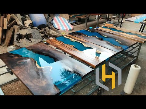 Cung cấp Bàn gỗ + Epoxy Resin cao cấp - 09817.12358