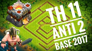 Anti 2 Stars Th11 Legends Base 2017 Th11 Trophy Base