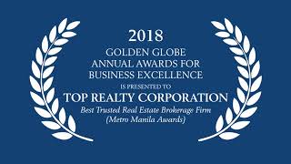 Golden Globe Annual Award For Business Excellence - Best Trusted Real Estate Brokerage Firm