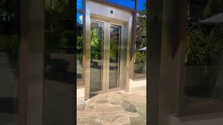 Elevator Double Doors Opening International Marketplace, Waikiki, Honolulu, Oahu, Hawaii, Usa