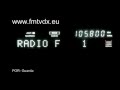 FM DX sporadic E Portugal Guarda RADIO F 105.8 MHz
