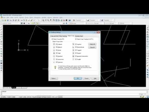 Cách truy bắt điểm trong Autocad