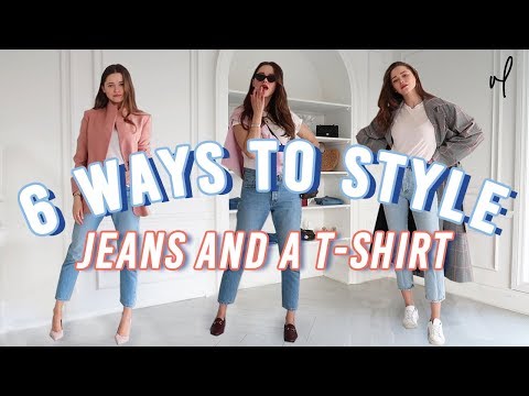 How To Style Jeans And A T-Shirt | Everyday Outfit Ideas - YouTube