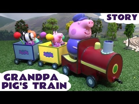 Peppa Pig Play Doh Wheels On The Bus Train Version Grandpa Pig's Musical Train Thomas and Friends
