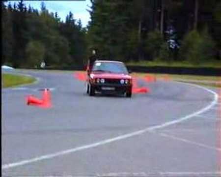 Scirocco GTI AutoX Me driving me 1981 Scirocco in the Autocross 