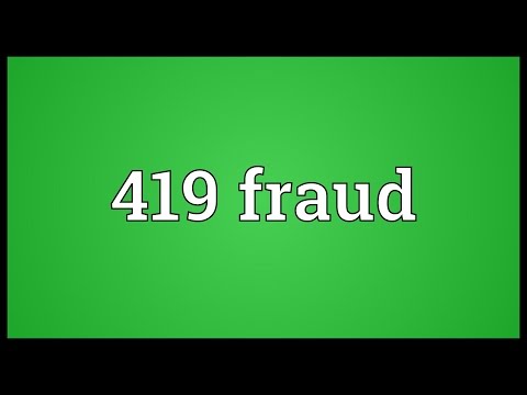 Header of 419 Fraud