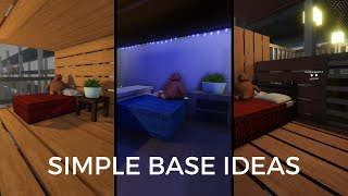 3 Simple Base Ideas | Roblox SCP-3008